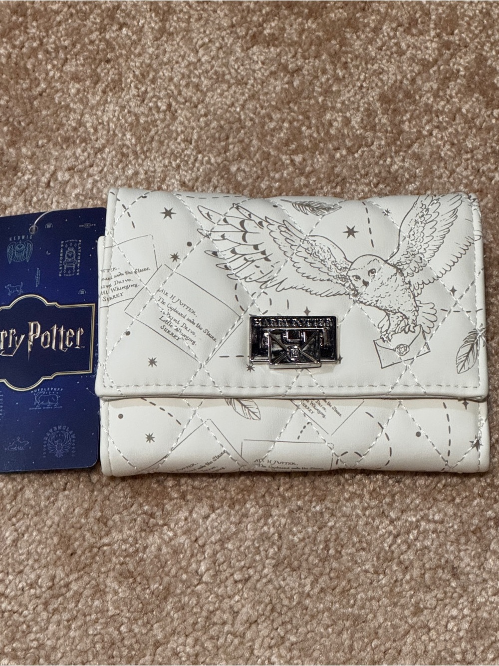 Harry Potter Tonal Icons Quilted Wallet